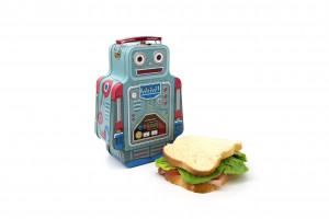 Lunchbox, Brotbox, Kinder, Roboter