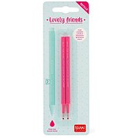 Für einen gelungenen Start in den Schulalltag: Legami Nachfüll Set 2er Lovely Friend pink von Legami eignet sich hervorragend für marken/legami. Leicht