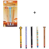 Für einen gelungenen Start in den Schulalltag: Legami Radierbare Gel Stifte Bundle - NEU Set Wild Savannah + 5 löscbare Stifte von Legami eignet sich hervorragend für marken/legami/legami geschenke & sets. Leicht